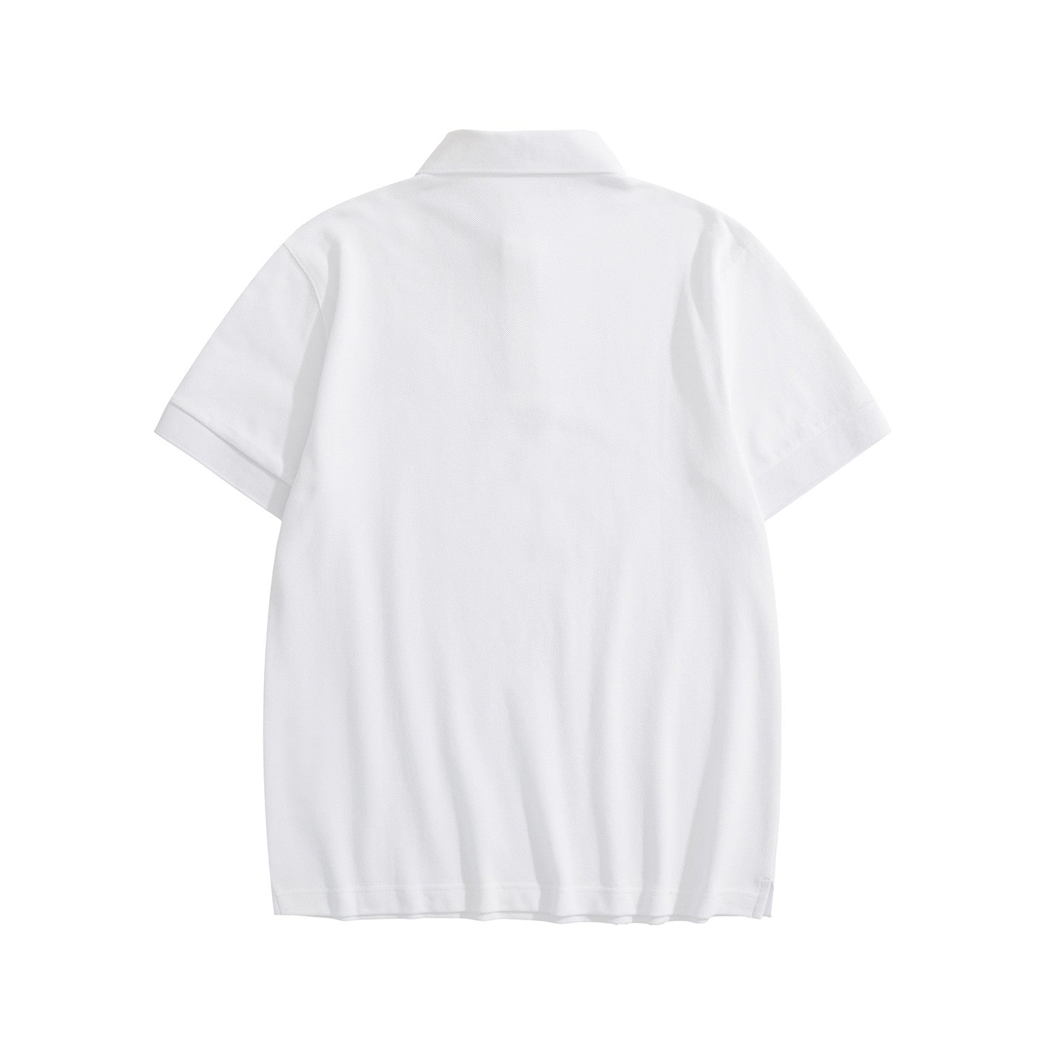 Prada Men's Summer Solid Color Metal Logo Cotton Polo Shirt Short Sleeve T-Shirt #77798