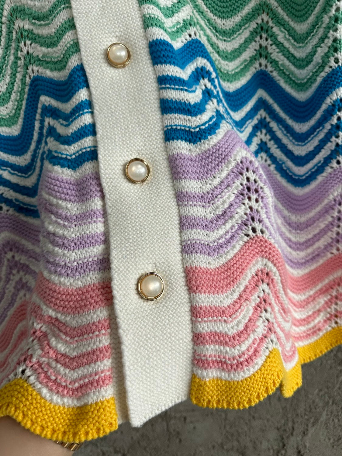 Casablanca Paris Gradient Wave Knit Shirt Shorts #336937