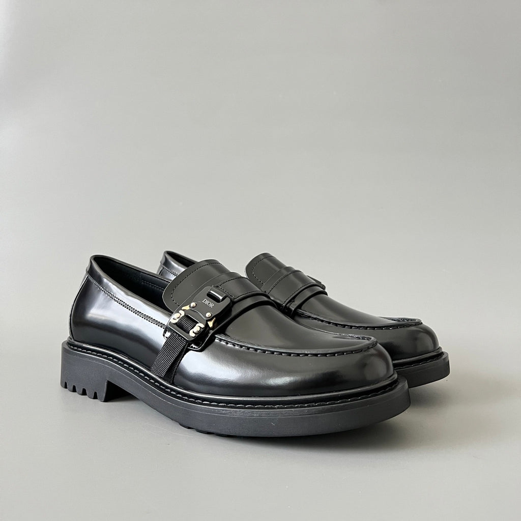Dior  Men's Spring/Fall Fashion Classic Solid Color Leather Round Toe Slip On Casual Shoes #78526