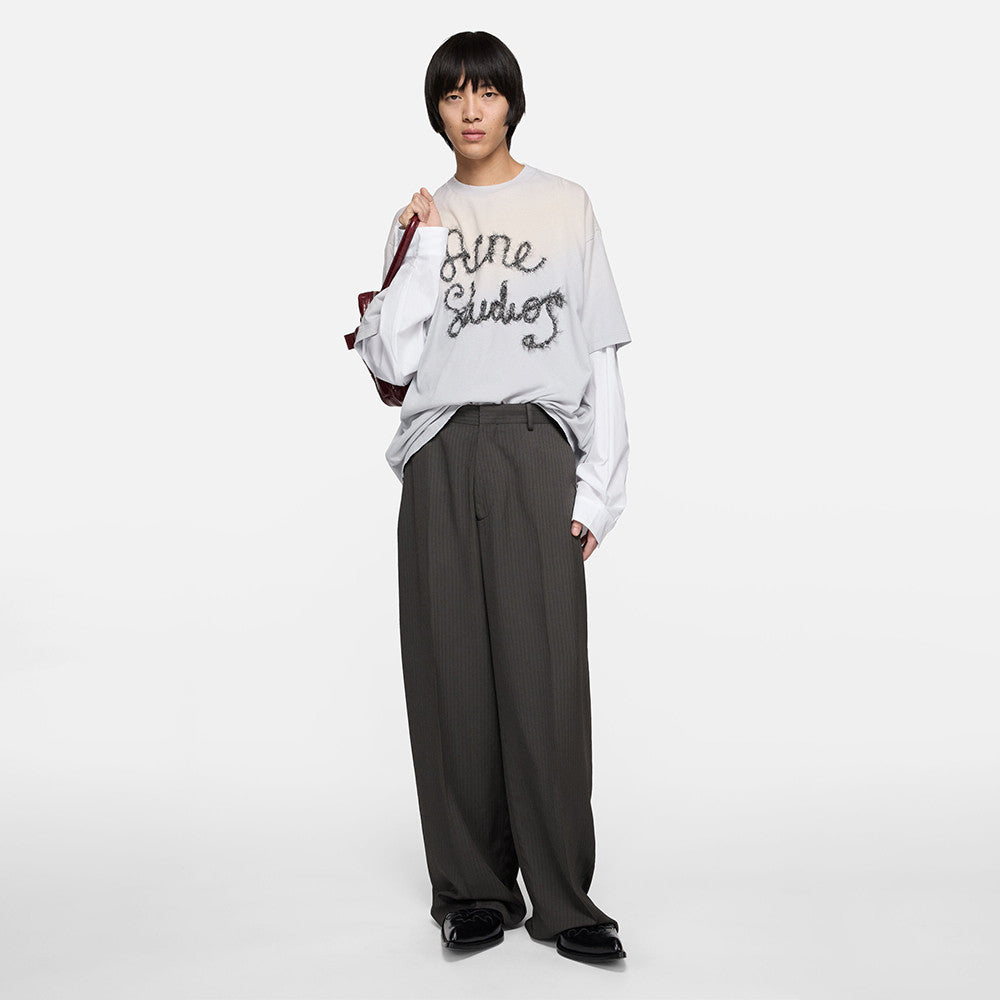 Acne Studios Layered Logo T-shirt Light Blue #377466