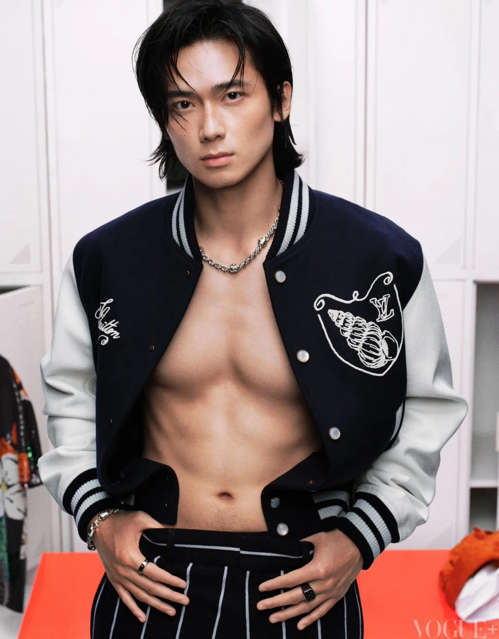 Louis Vuitton Men's Spring and Autumn Nautical Logo Embroidery Single Breasted Long Sleeve Baseball Jacket #72514