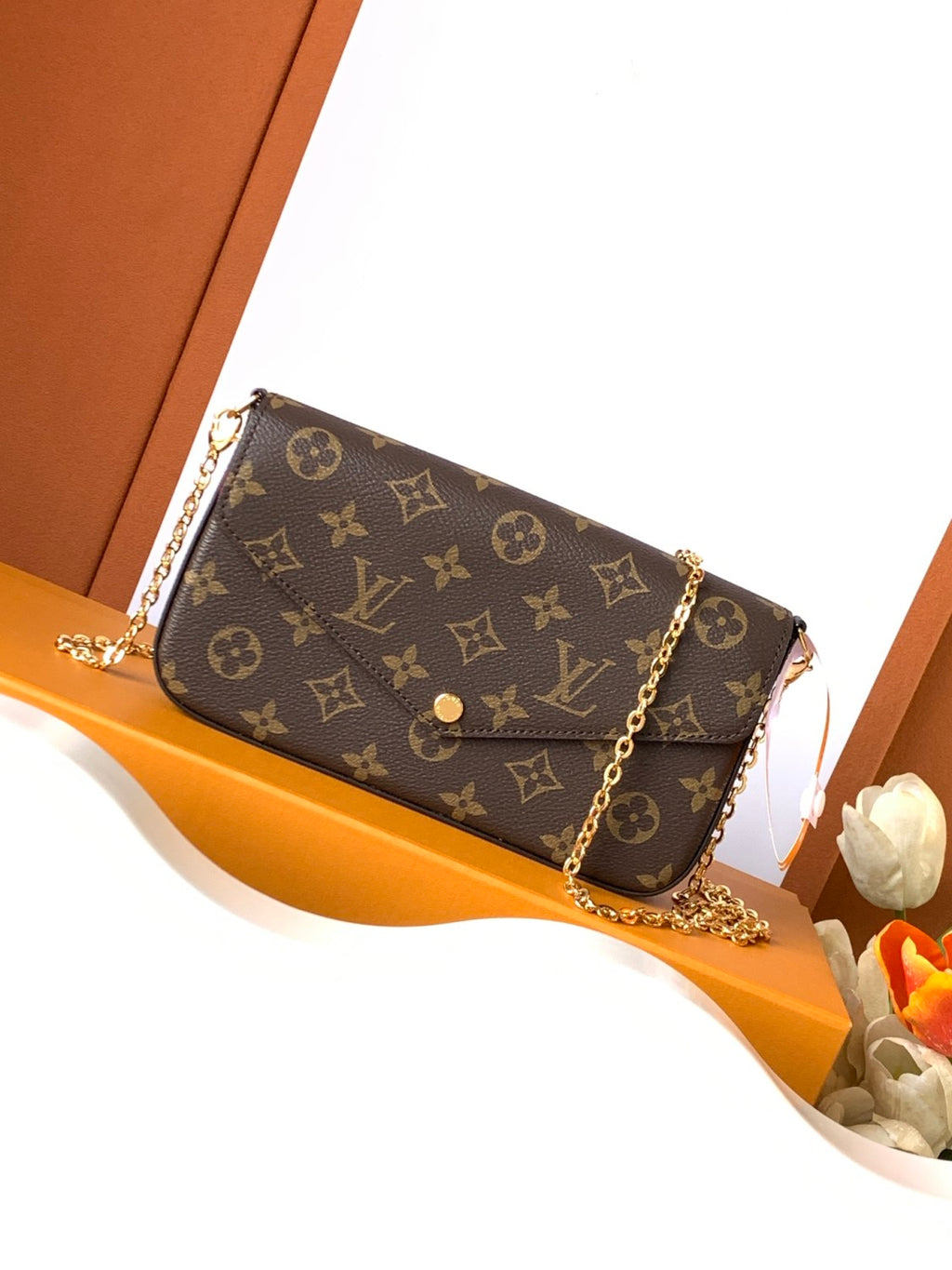 Pochette Félicie Louis Vuitton Women's Pochette Accessoires Handbag Logo Full Printed Solid Color Cowhide Casual Shoulder Bag Bags #75759