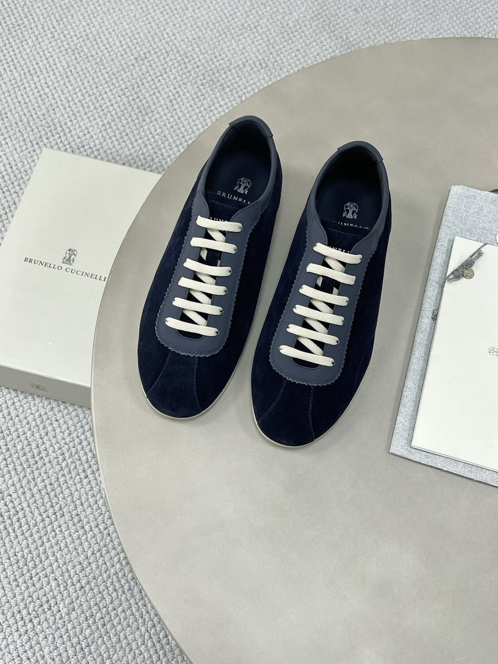 Brunello Cucinelli  Men's Spring Summer Fashion Lace Up Sneakers Fashion High Street Comfortable Casual Flat Sports Shoes #76432