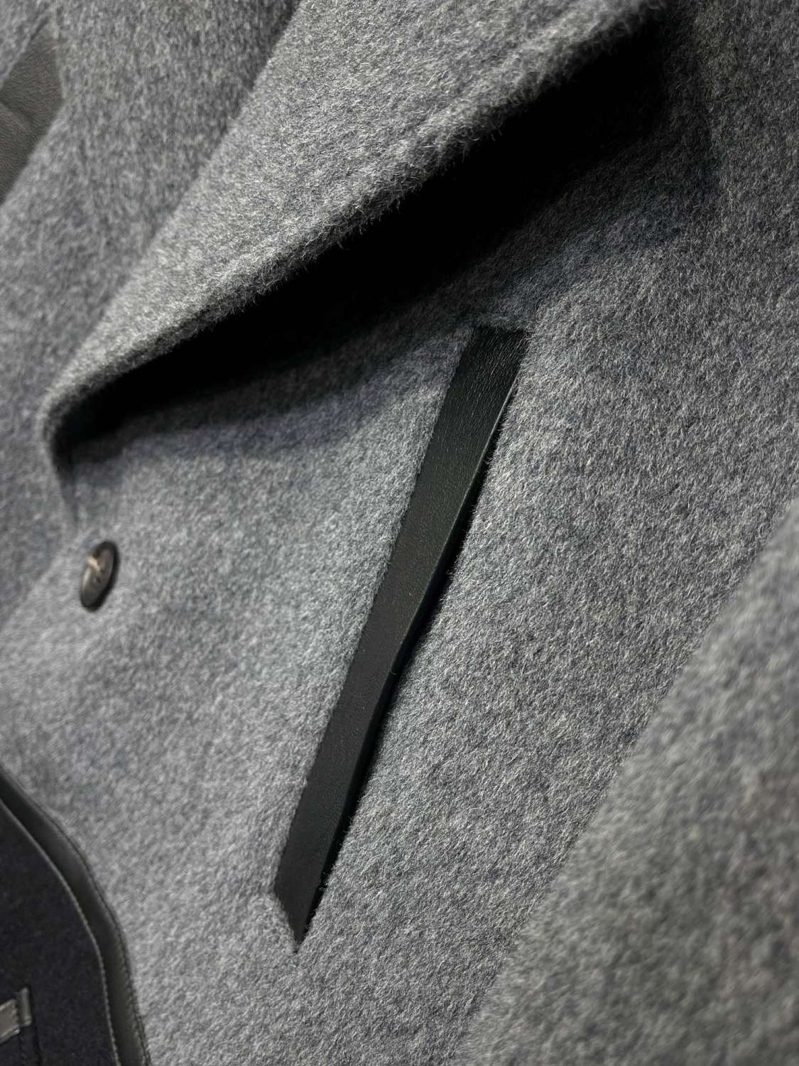 Dior Men's Autumn And Winter Cashmere Blend Medium-Length Colorblocking Long-Sleeved Tweed Coat Jacket Ngvp #9487