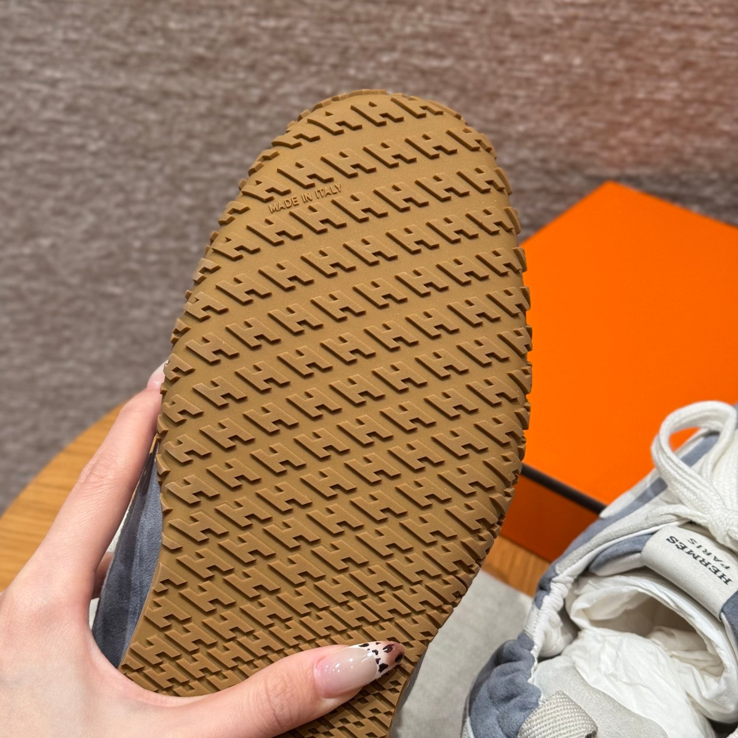 Hermes Jet Men's And Women's Spring/Fall Fashion Casual Round Toe Lace Up Low Top Suede Rubber Sole Training Shoes Sneakers #78581