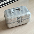 Rimowa Aluminum Travel Vanity Case in Silver Fashionable Leisure Bags with Square Logo Print Adjustable Shoulder Strap Crossbody Bag Handbag Jewelry Storage Box Bags #82955A