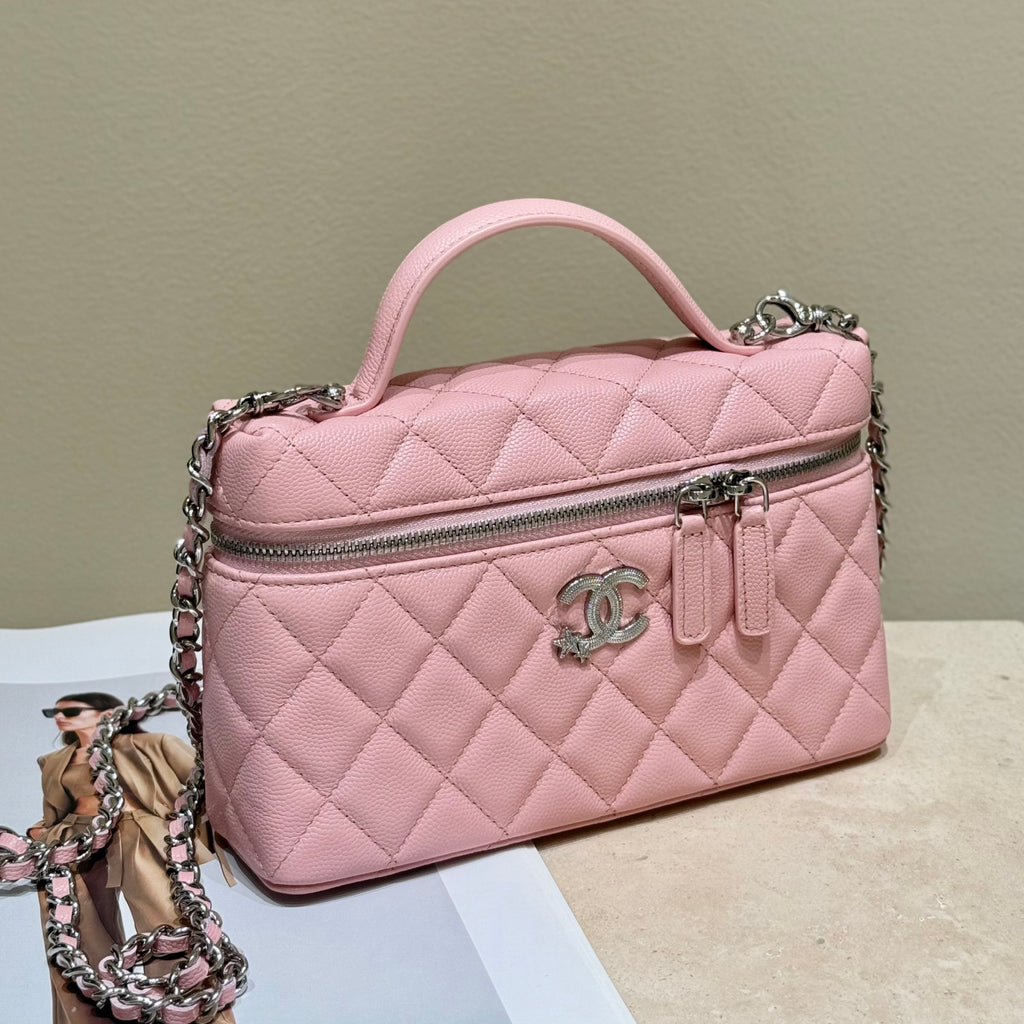 Chanel Women's Fashion Classic Solid Color Leather Diamond Quilted Flap Zipper Chain Bag Crossbody Shoulder Bag Bags AP4854-B21489-94305 #79524