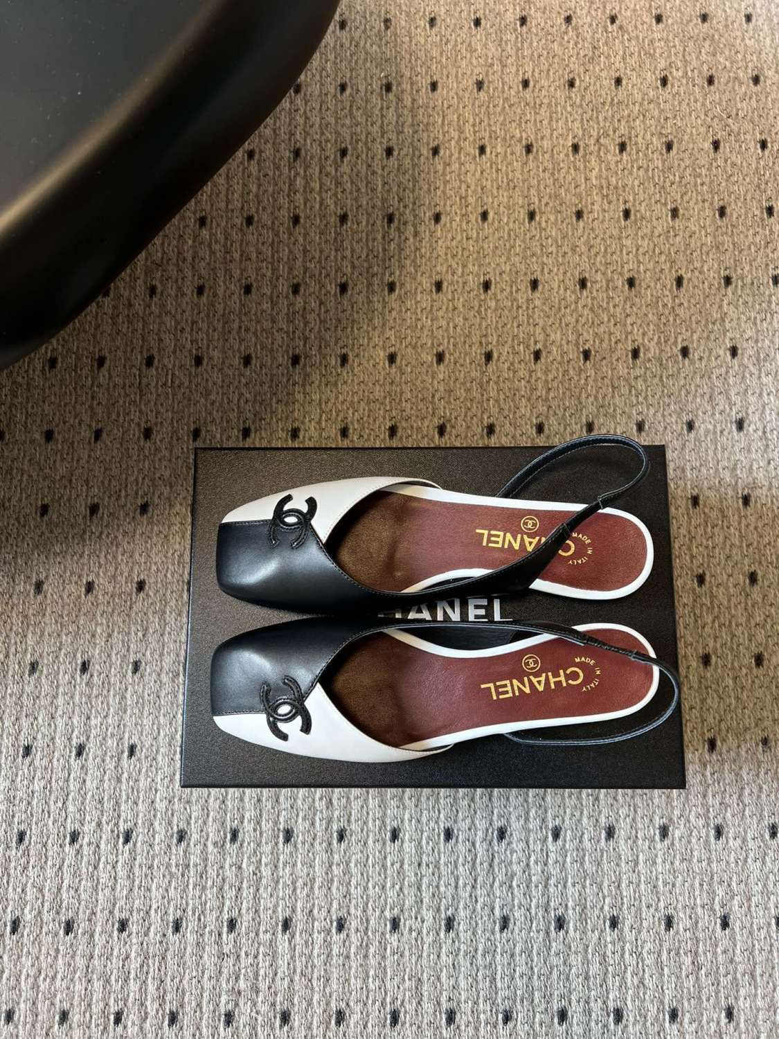 Chanel Color Block Back Sandals #378628