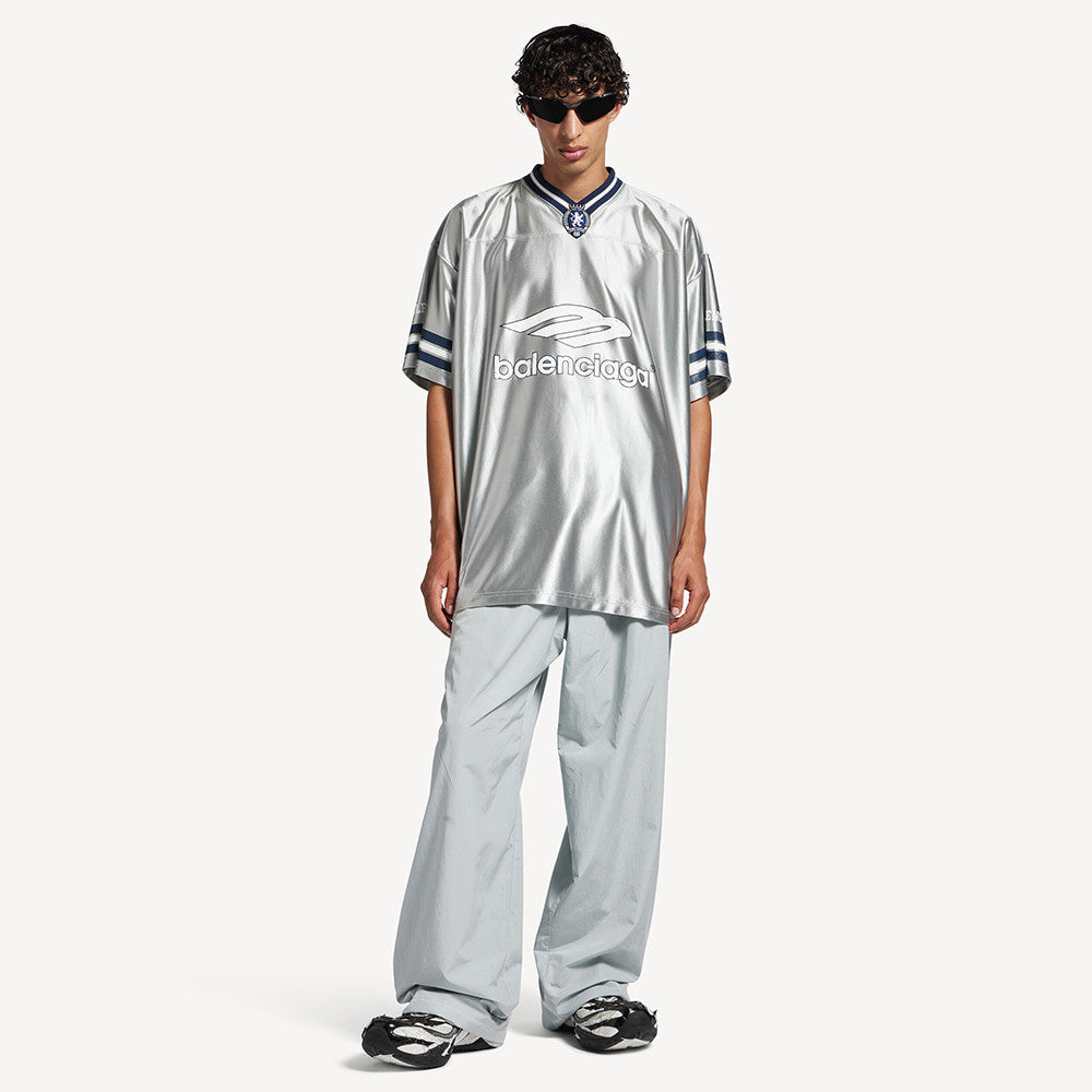 Balenciaga Men's 3b Football V-neck T-shirt Oversized #376175