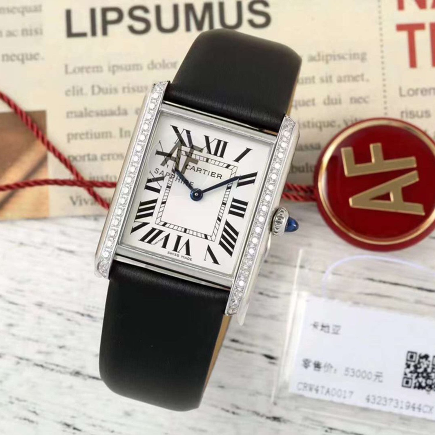 Cartier Tank Must De Cartier Watch Women's Large Gold And Silver Fashionable Temperament Watch #81211