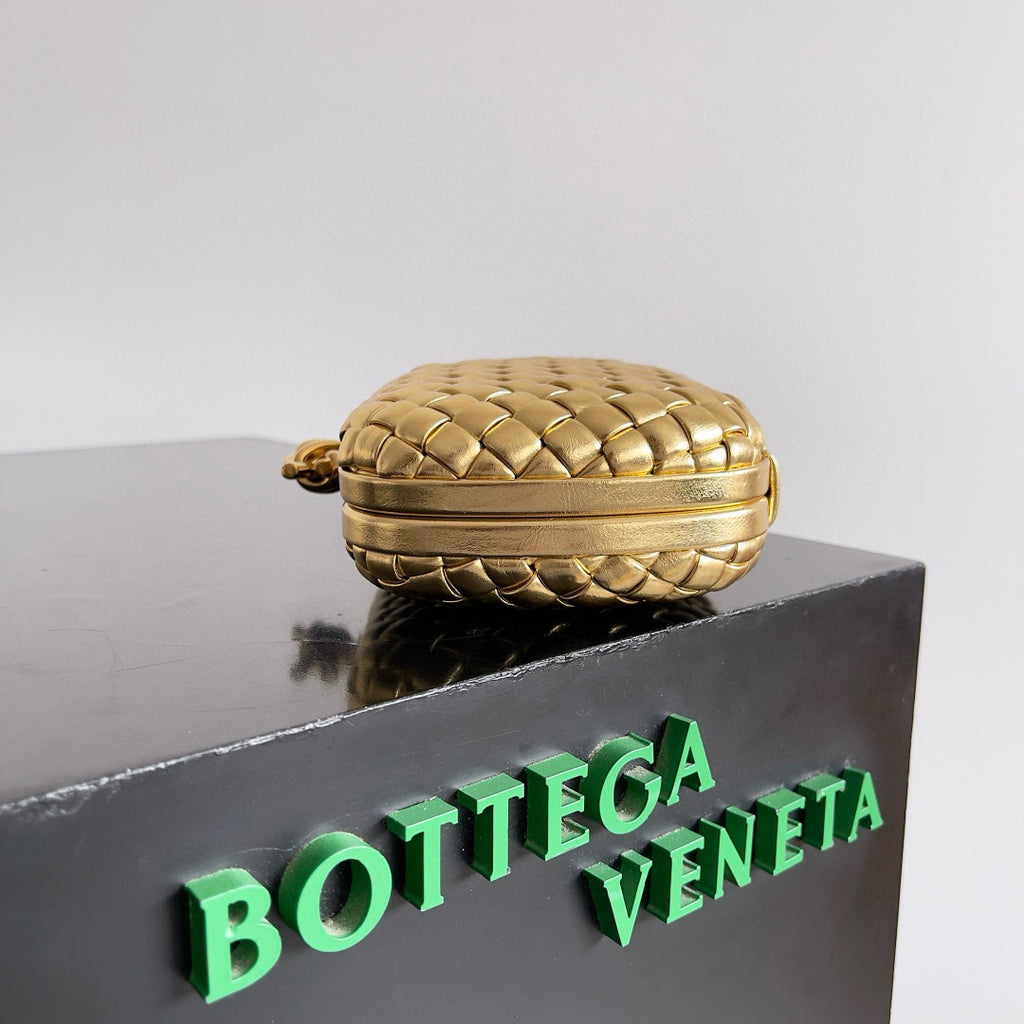 Bottega Veneta Knot Women's Solid Colour Metallic-Feel Bow-Knot Lock Clasp Lambskin Evening Bag Clutch Bags #77719