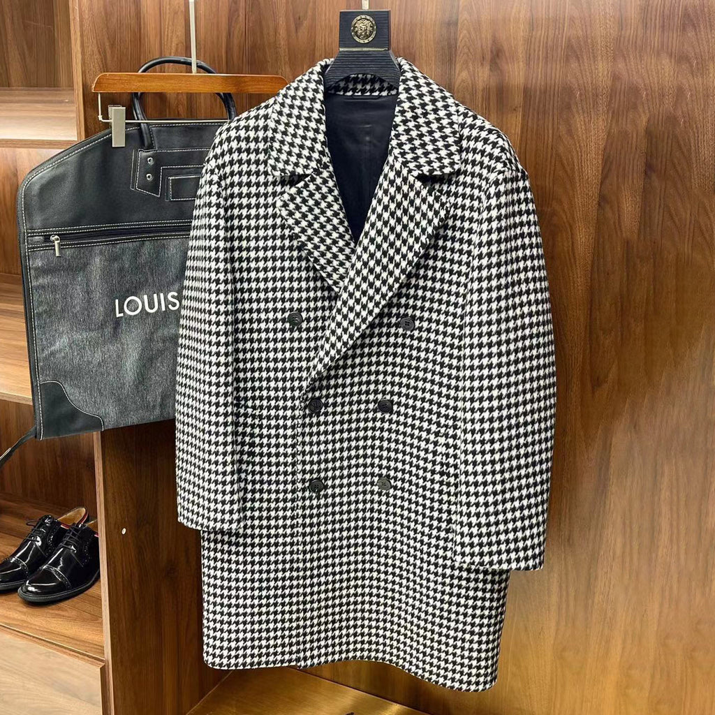 Louis Vuitton Thousand Bird Plaid Double Breasted Jacket Ngvp #6777