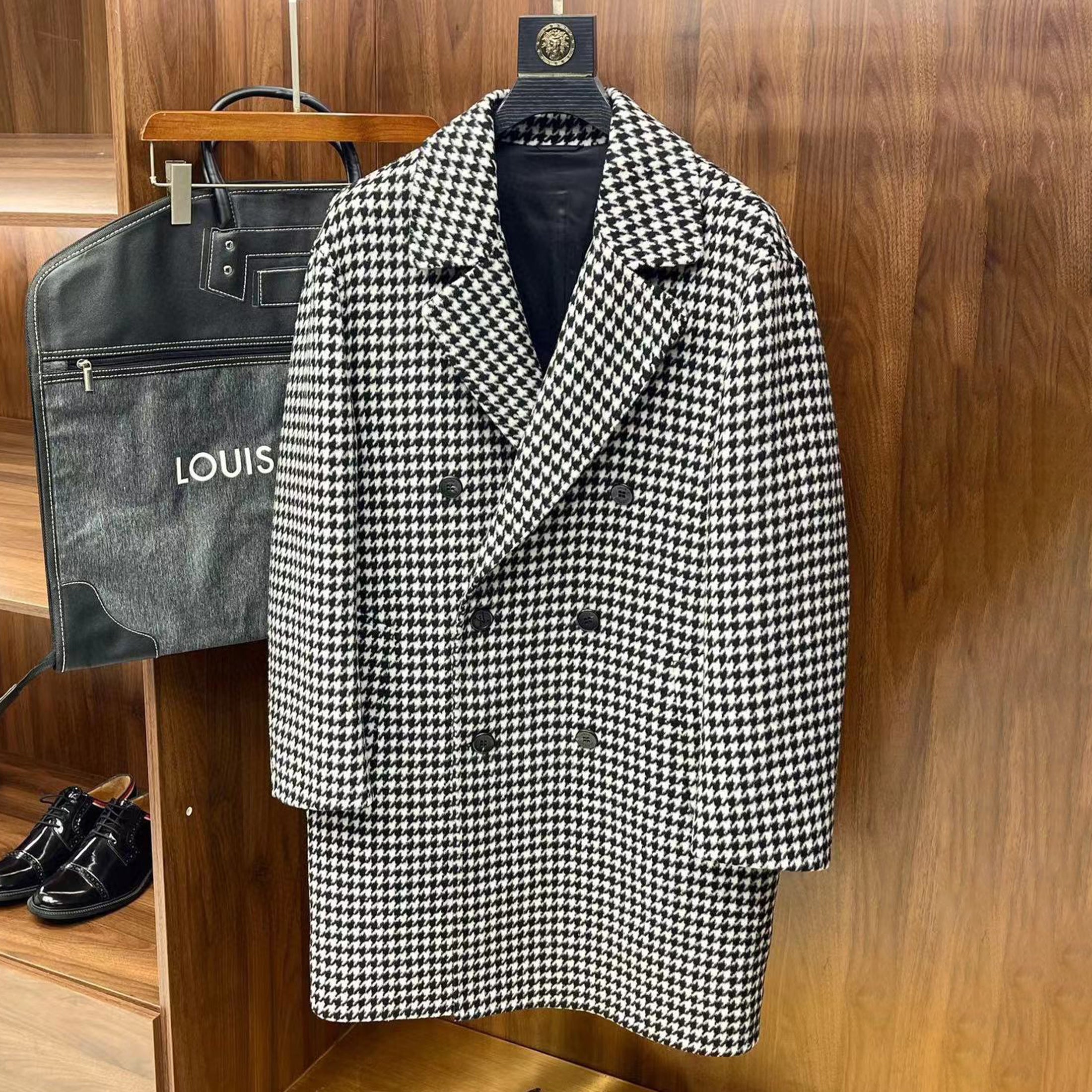 Louis Vuitton Thousand Bird Plaid Double Breasted Jacket Ngvp #6777