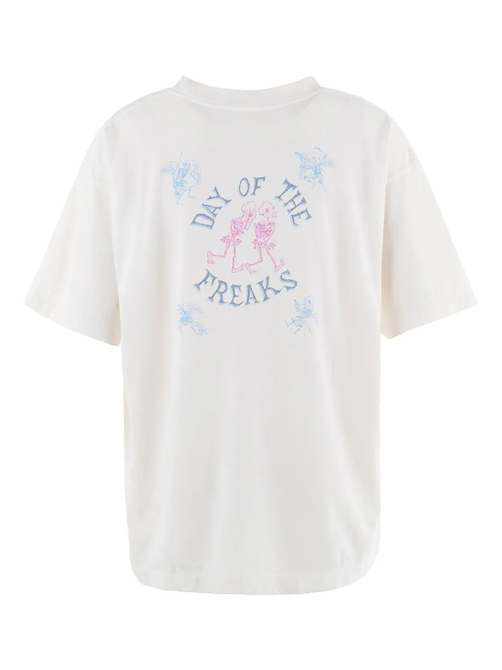 Saint Michael Men's Summer Graffiti Letter Print Casual Retro Solid Color Short Sleeve T-Shirt Ngvp #1835