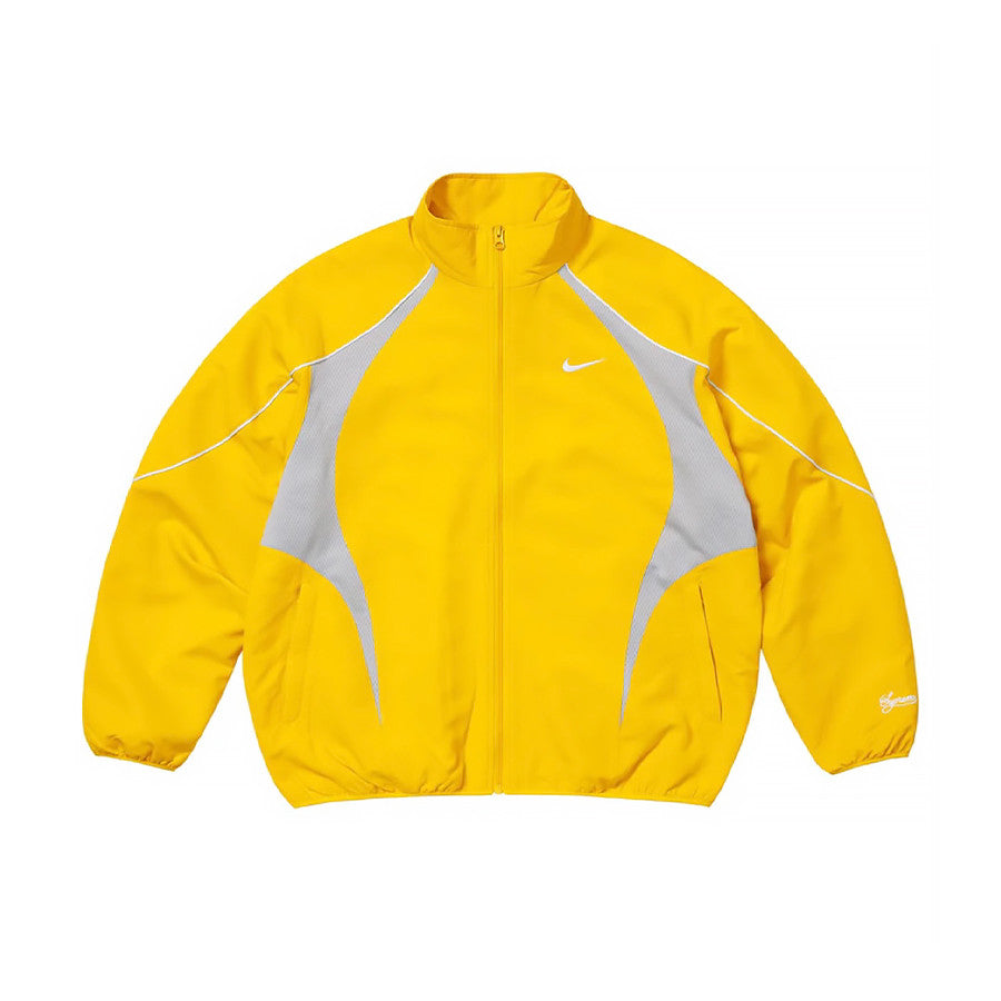 Supreme x Nike Men's Fashionable Cuff Embroidery Zipper Fitted Long-Sleeved Solid Color Sports Jacket Casual Striped Elastic Loose Sports Pants #81521