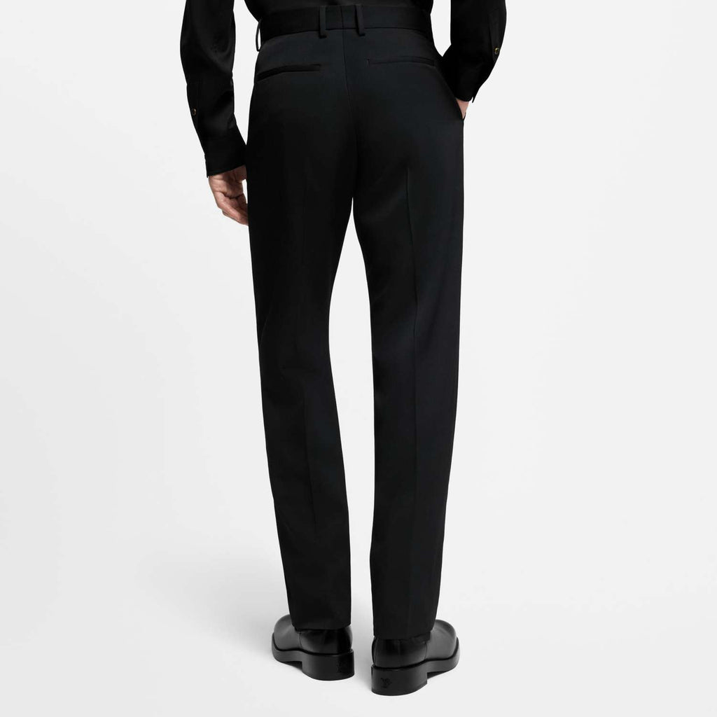 Louis Vuitton SS25 Men's Spring and Summer Solid Color Sheep Wool Straight Casual Pants #332664