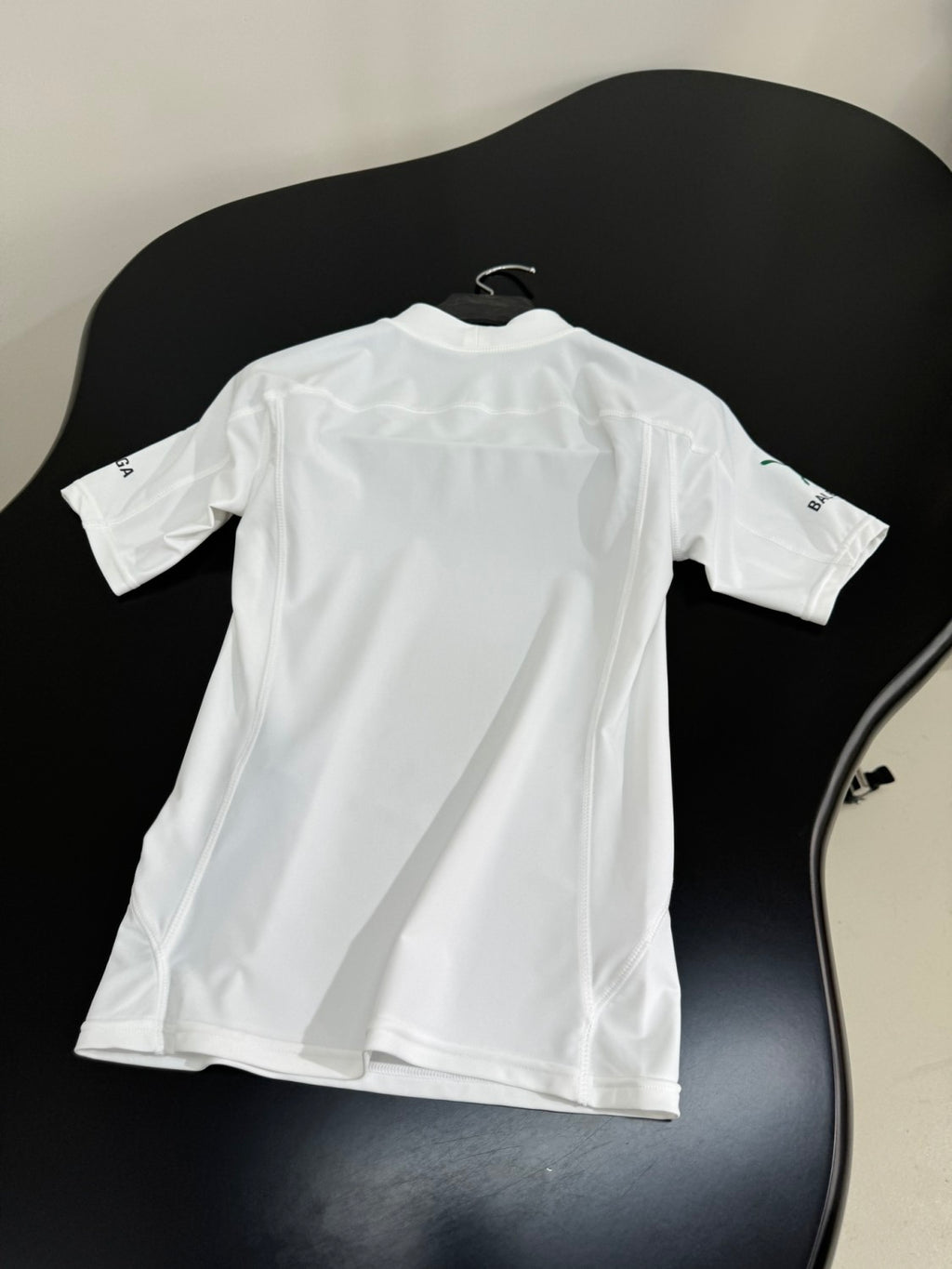 Balenciaga x PUMA Women's and Men's CAT Print White Technical Stretch Fabric Fitted T-shirt #333096