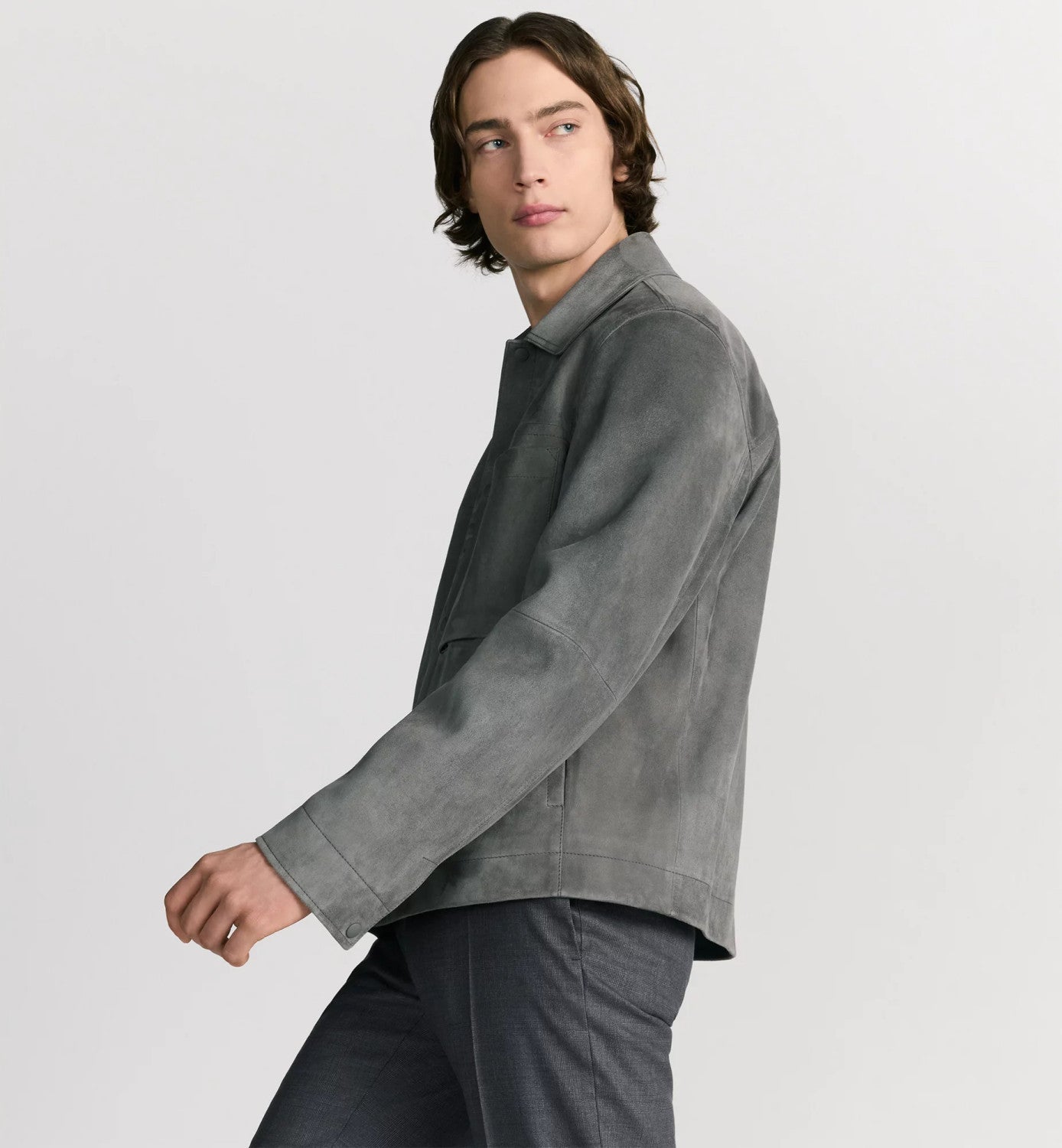 Dior Men's Embossed Logo Spring/Fall High-Street Collar Solid-Color Single-Breasted Leather Short Jacket Ngvp #2598