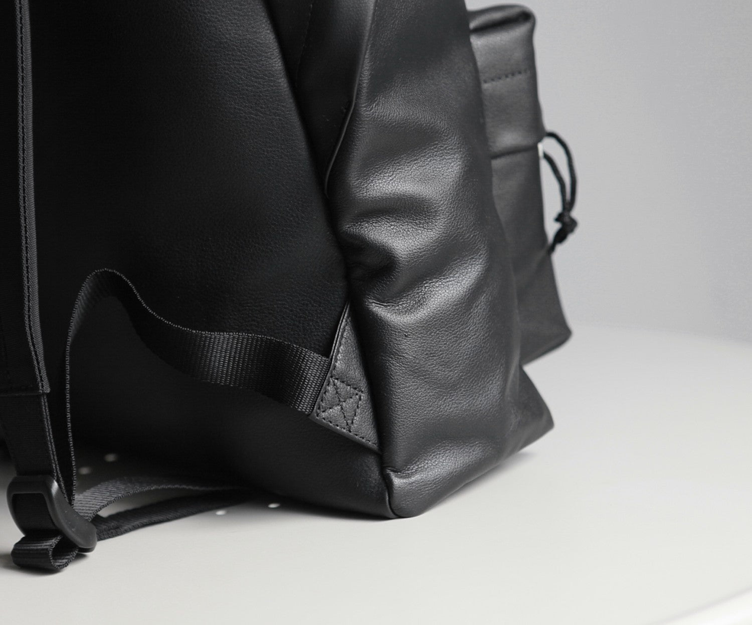 Balenciaga Explorer Men's Letter Print Black Grained Cowhide Leather Backpack Bag Bags #77713