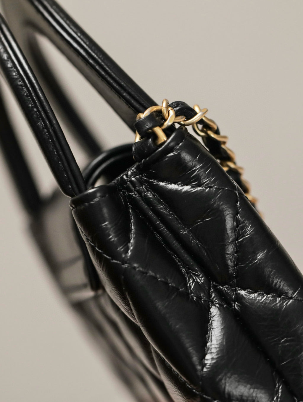 Chanel Women's Fashion Classic Leather Chain Shoulder Strap Handle Gold Label Logo Handbag Crossbody Bag Bags AS4416-B14296-NR651 #78357