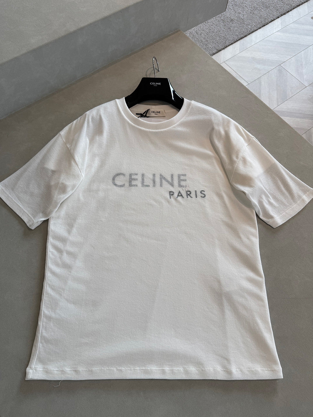 Celine Double Layered T-shirt in Fine Cotton Jersey #335870