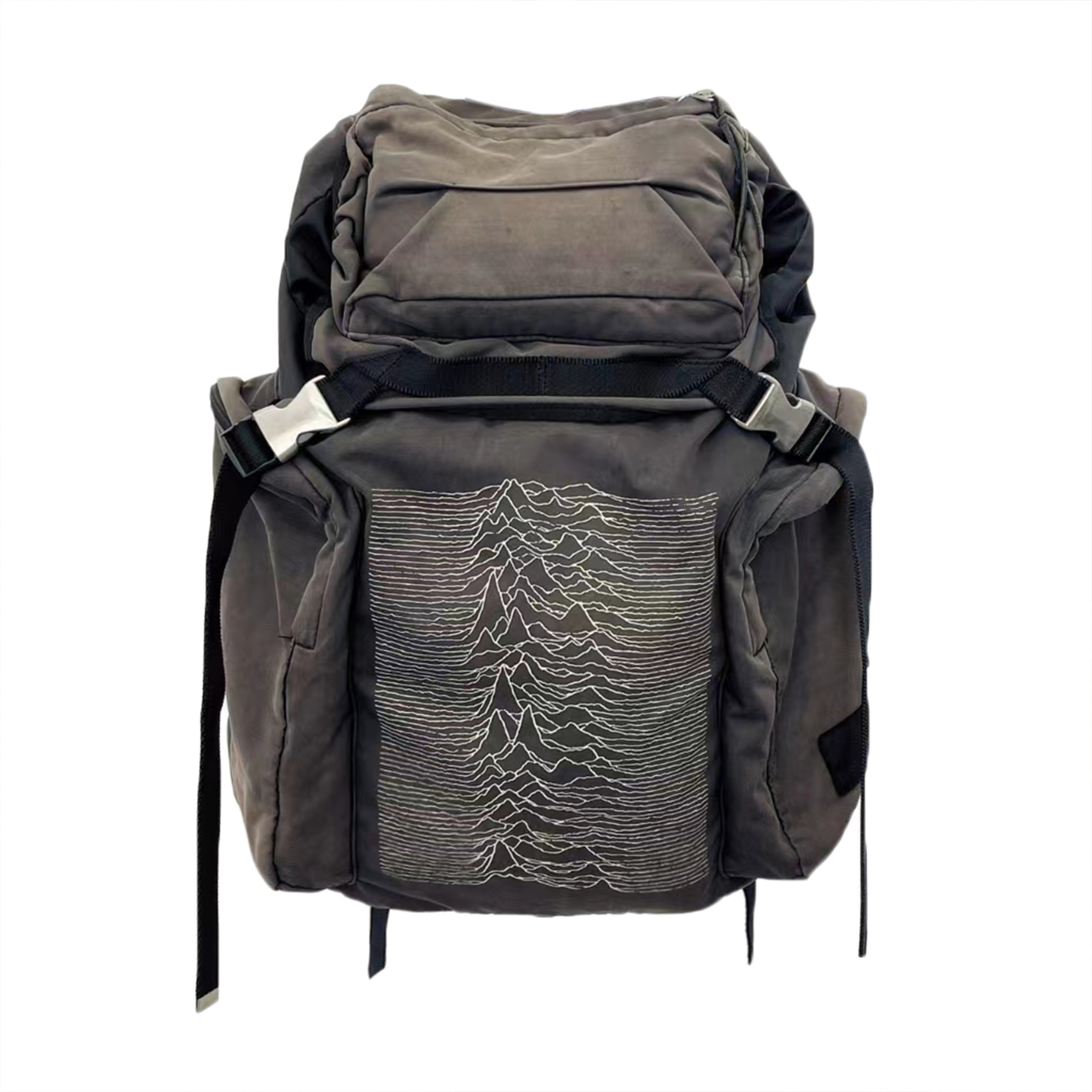 Undercover 09aw Joy Division  Archive Single Ripples Pulse Do Old Shoulder Bag Hiking Bag Men Women Trend High Street Bags Ngvp #1623