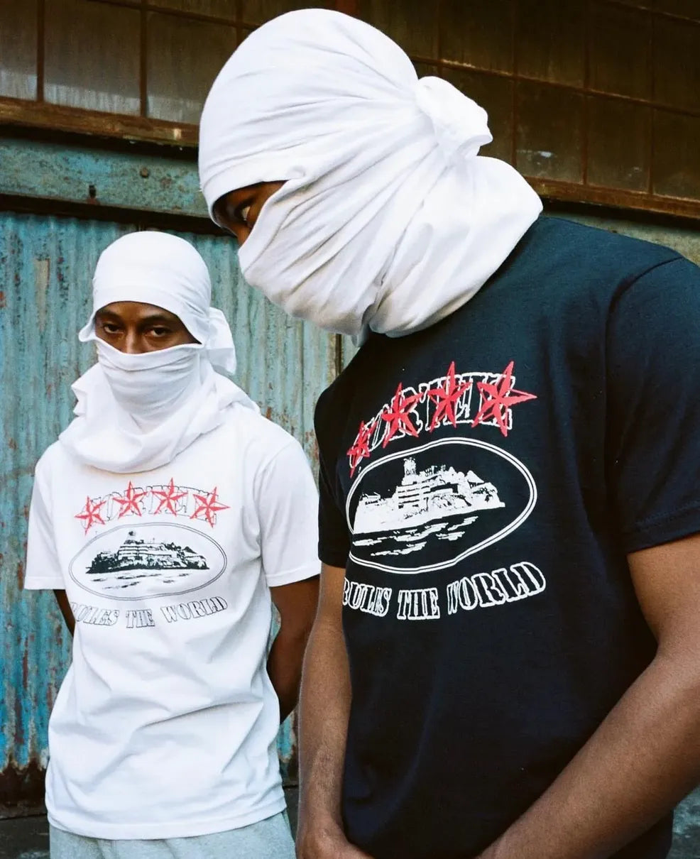 Corteiz Alcatraz 4 Star T-Shirt White