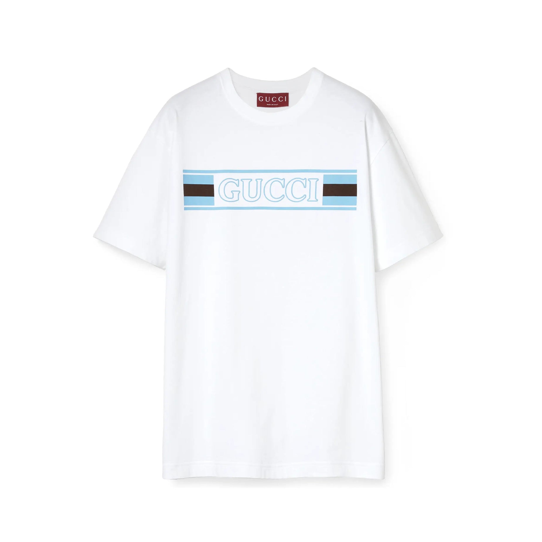 Gucci Men's Summer Logo Print Embroidery Solid Color Cotton Jersey Short Sleeve T-Shirt #76314