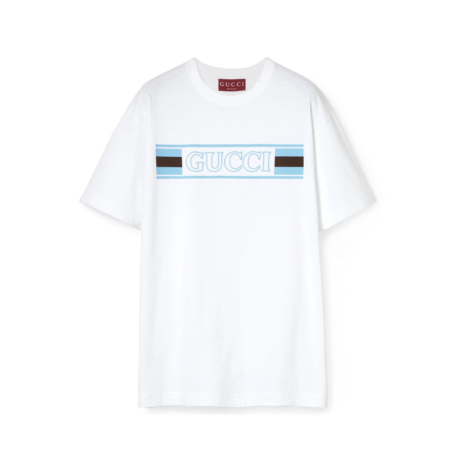 Gucci Men's Summer Logo Print Embroidery Solid Color Cotton Jersey Short Sleeve T-Shirt #76314