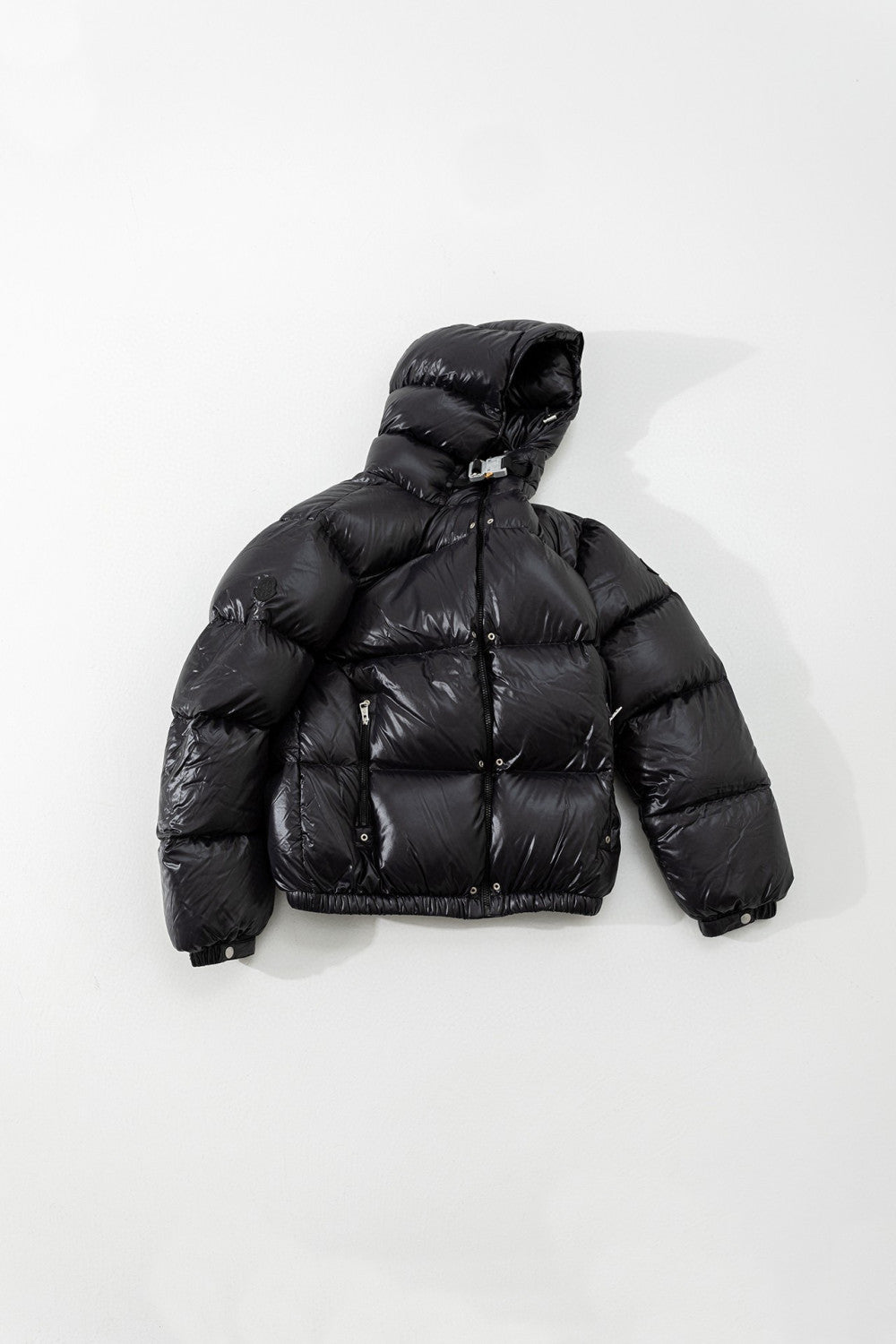 Moncler GENIUS x 1017 ALYX 9SN Short Black Hooded Puffer Jacket Ngvp #6718