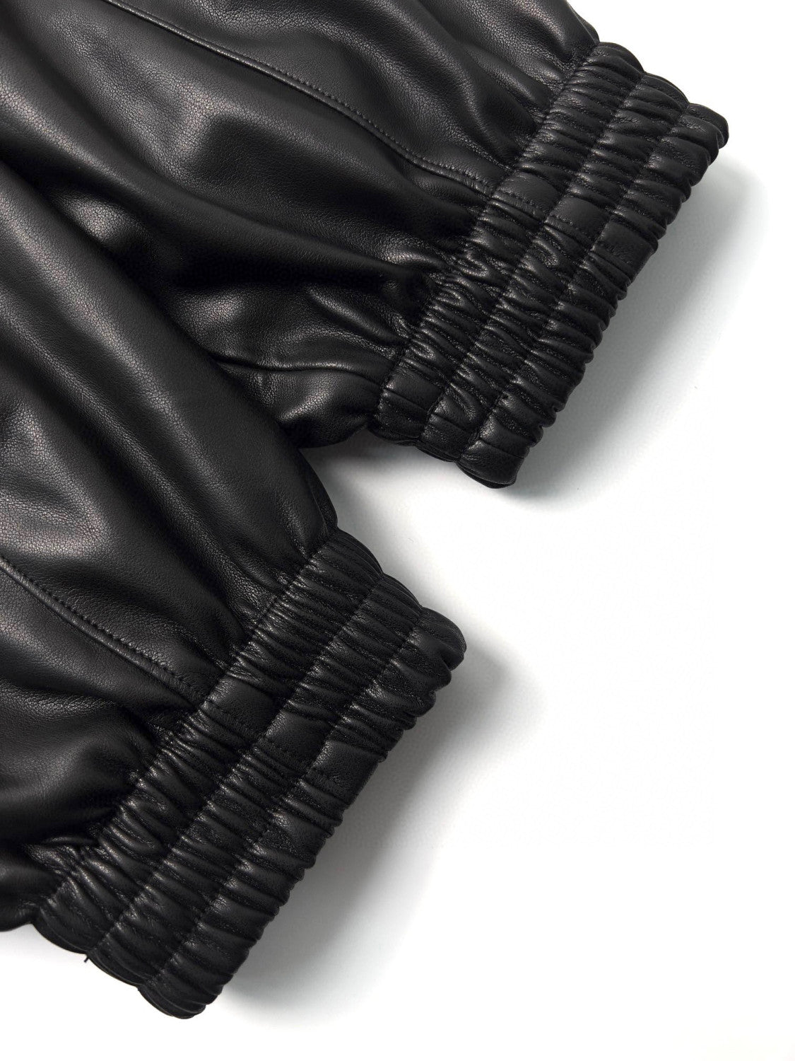 Balenciaga Leather Hooded Zip Jacket #96691