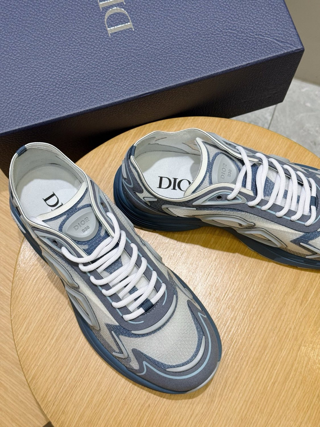 DIOR B30 Countdown Tech Sneaker Semi-Transparent N3O Nylon Technical Fabric and Rubber #381134