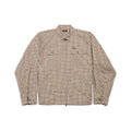 Balenciaga Men's Spring/Autumn Fashion Casual Checkered Collar Zipper Loose Long Sleeved Shirt #78321