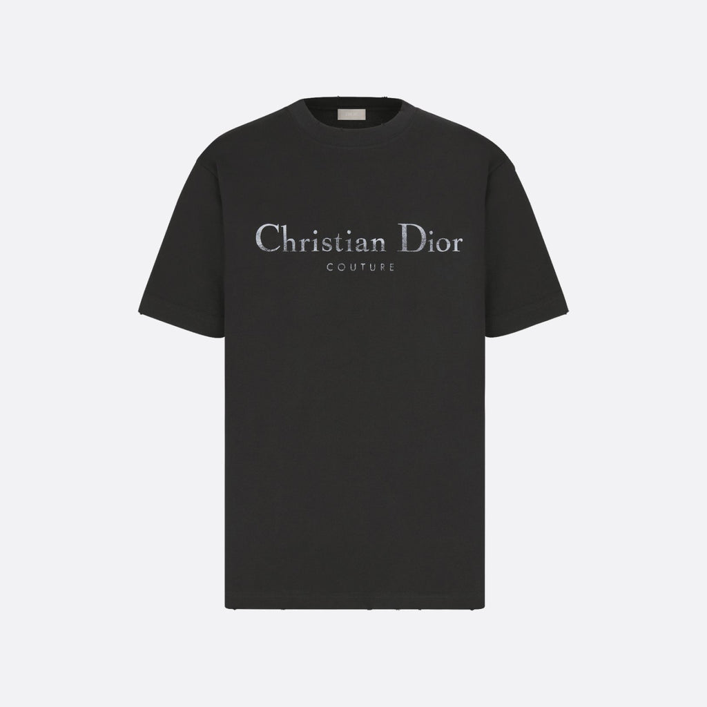 Dior Summer Men's And Women's Fashion Casual Crew Neck Pullover Solid Color Christian Dior Couture Print Relaxed Fit Cotton Short Sleeve T-Shirt #79157