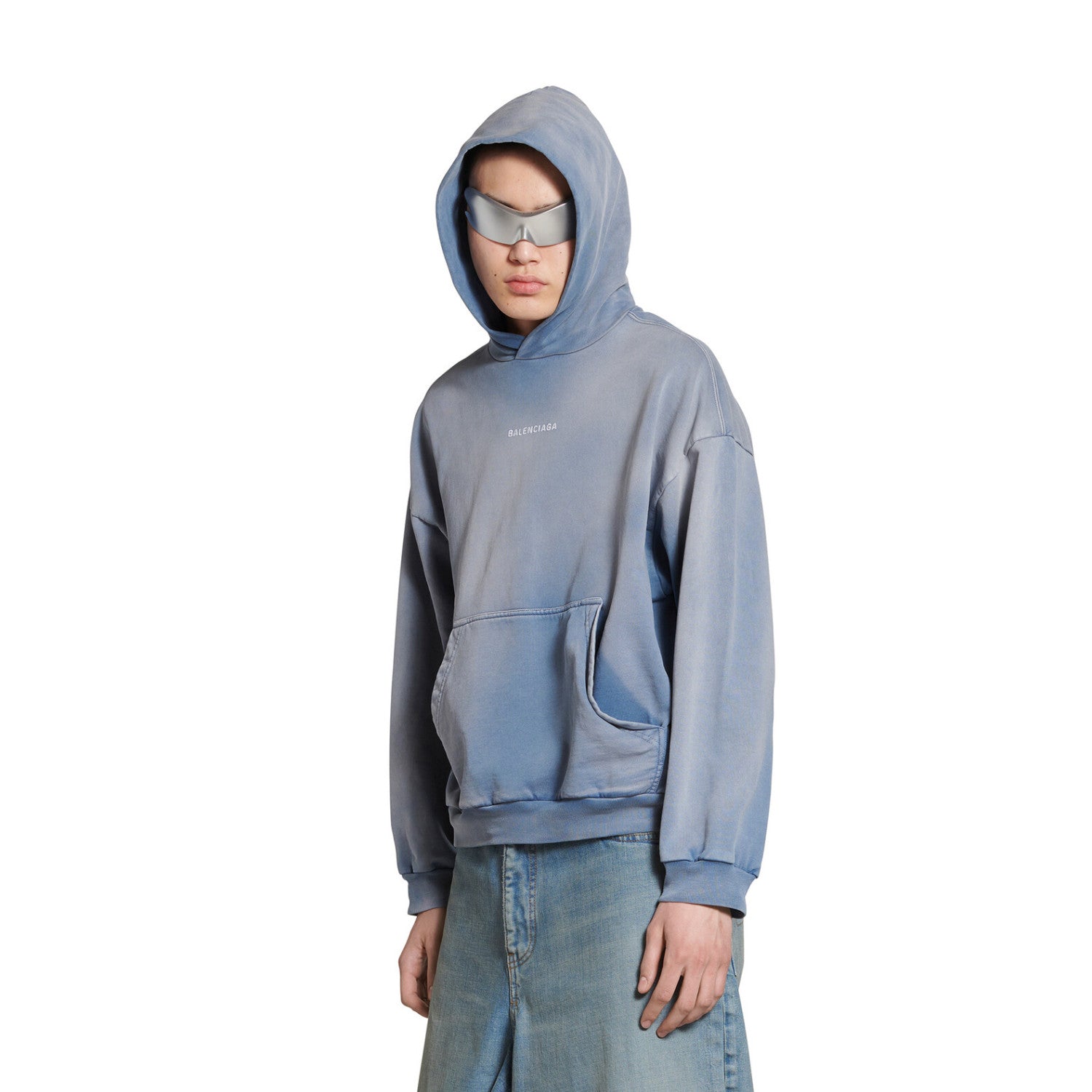 Balenciaga Washed Tie-Dye Hooded Sweatshirt Pullover #96232