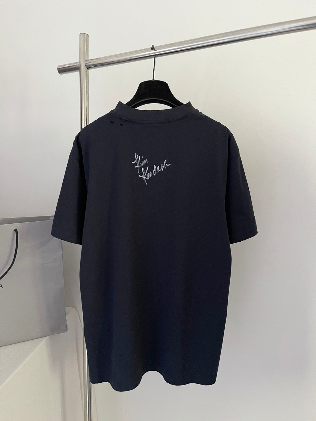 Balenciaga Men's and Women's Summer Portrait Printed Solid Colour Round Neck Cotton Short Sleeve T-Shirt #76598