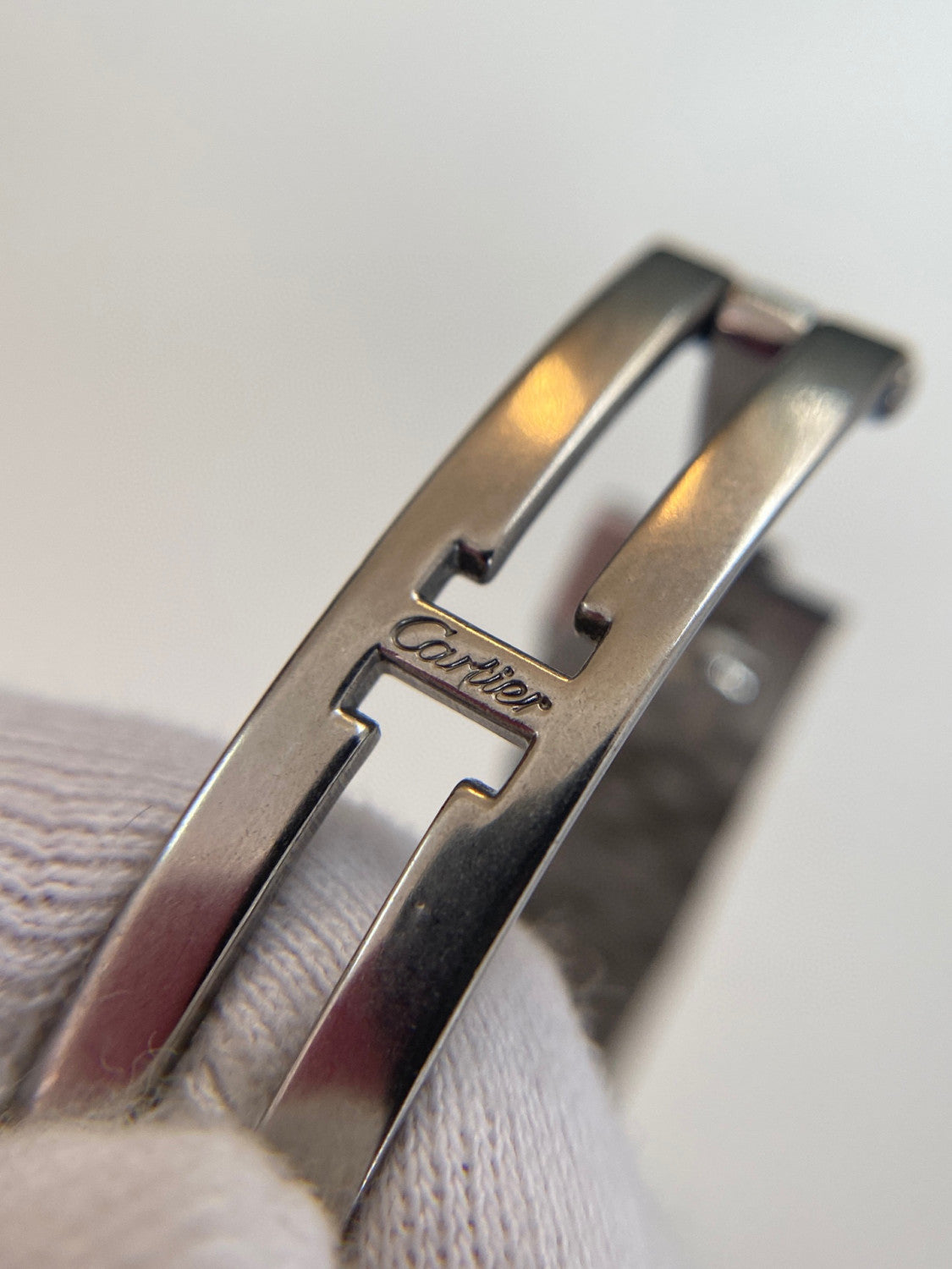 Cartier Cheetah Collection Silver Fashion Small Square Watch #96317
