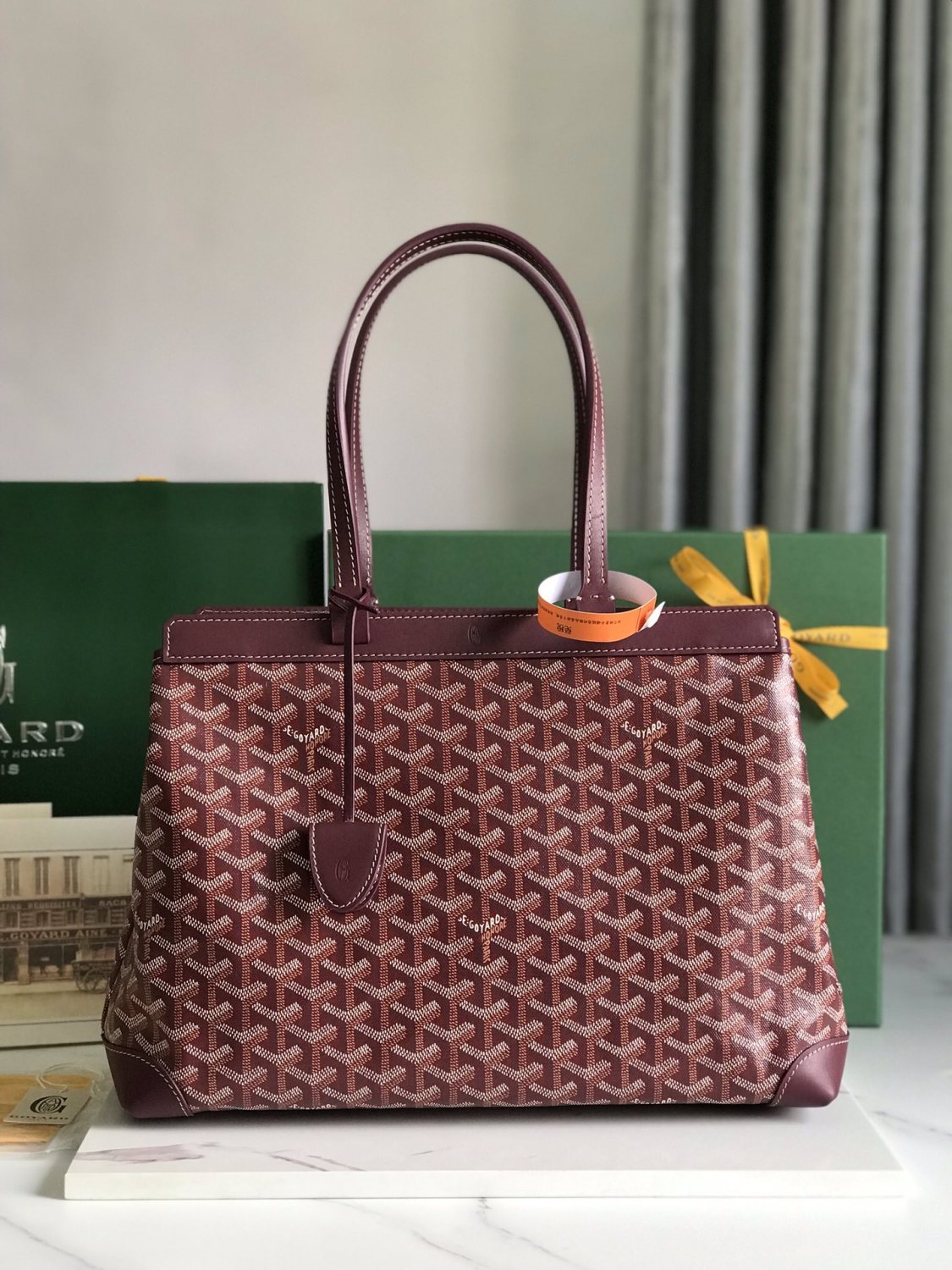 Goyard Bellechasse Biaude Small Tote Bag Commuter Series Everyday And Business Commuting Handbag/shoulder Bag Sandstone Y-shaped Graffiti Bag Bags #196803