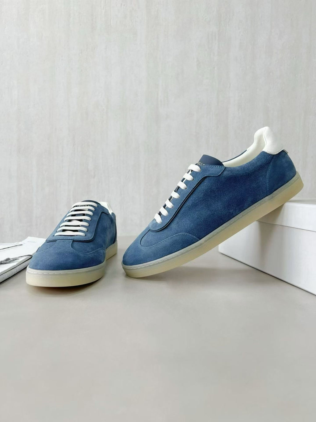 Brunello Cucinelli Top-quality Version Men's Suede sneakers #375407