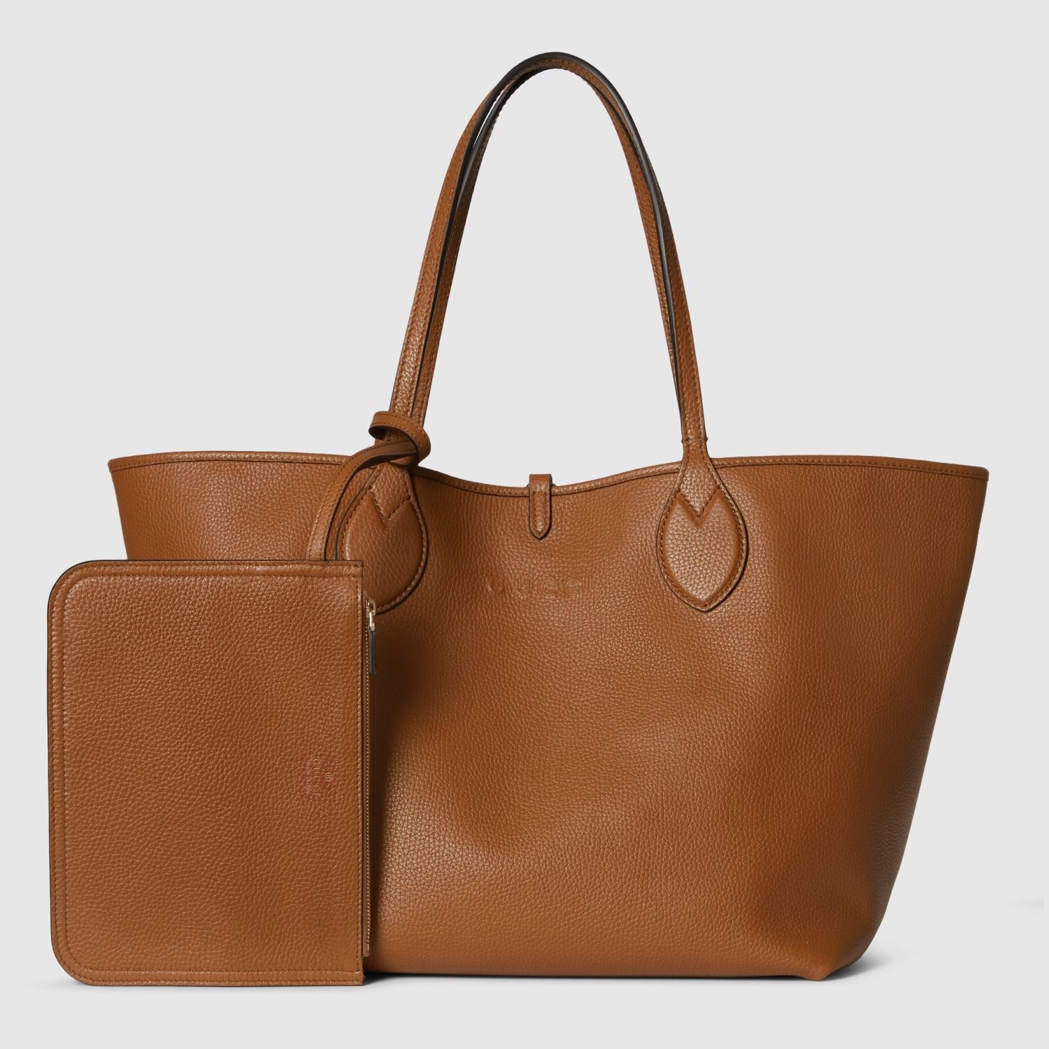 Gucci Women's Totissima Large Reversible Tote Bag in Brown Leather #333292