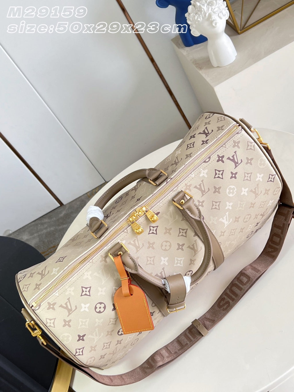 LOUIS VUITTON Keepall Bandoulière 50 Monogram Heritage M29159#382241
