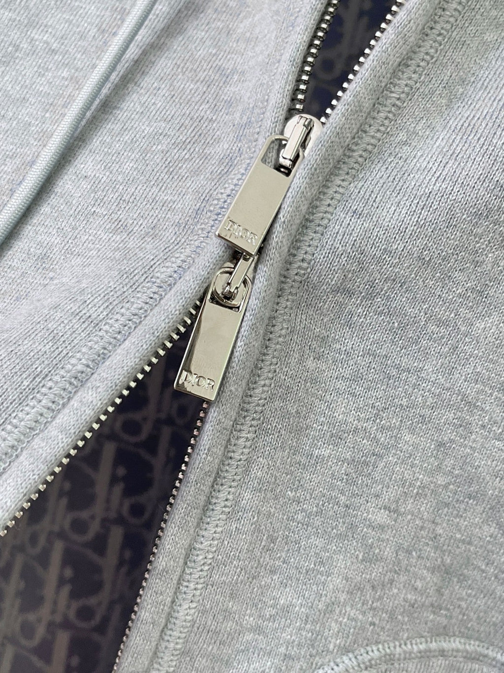 Dior Men's Spring And Autumn Lining Full Print Zipper Cotton Cashmere Solid Color Hooded Track Jacket Casual Elastic Sports Pants #77855