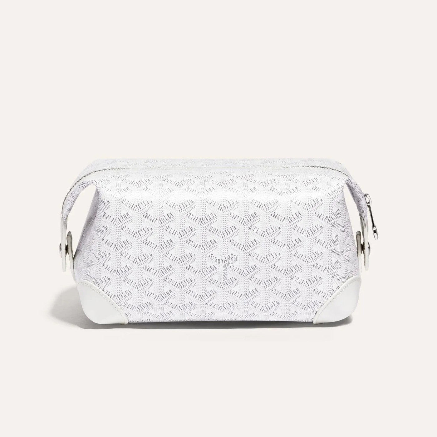 GOYARD Bowling 25 Men's and Women's Y-shaped Old-fashioned Full-print Zipper Leather Handbag Makeup Bag Bags #77132