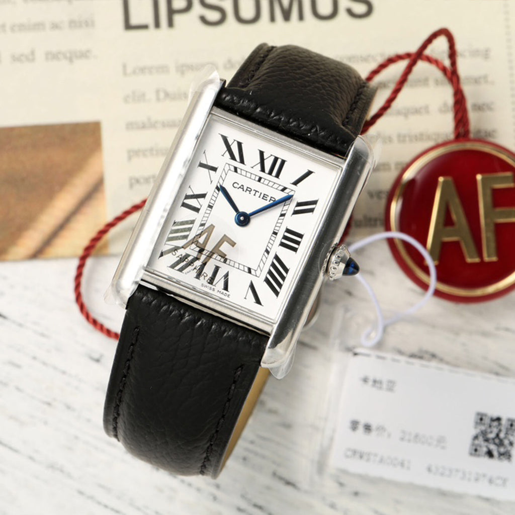 Cartier Tank Must De Cartier Watch Women's Large Gold And Silver Fashionable Temperament Watch #81211