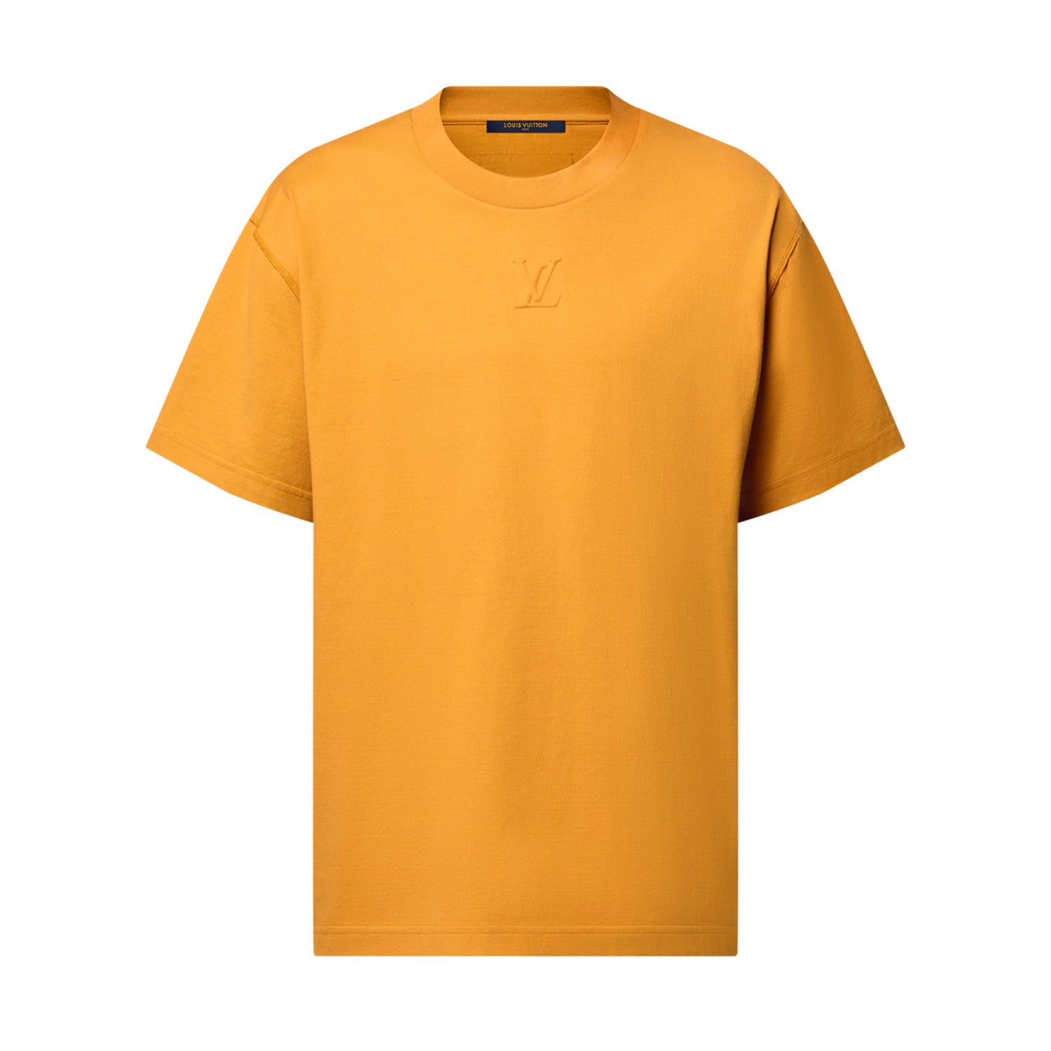 Louis Vuitton Men's Summer Solid Color Embroidered Logo Round Neck Cotton Short Sleeve T-Shirt #74122