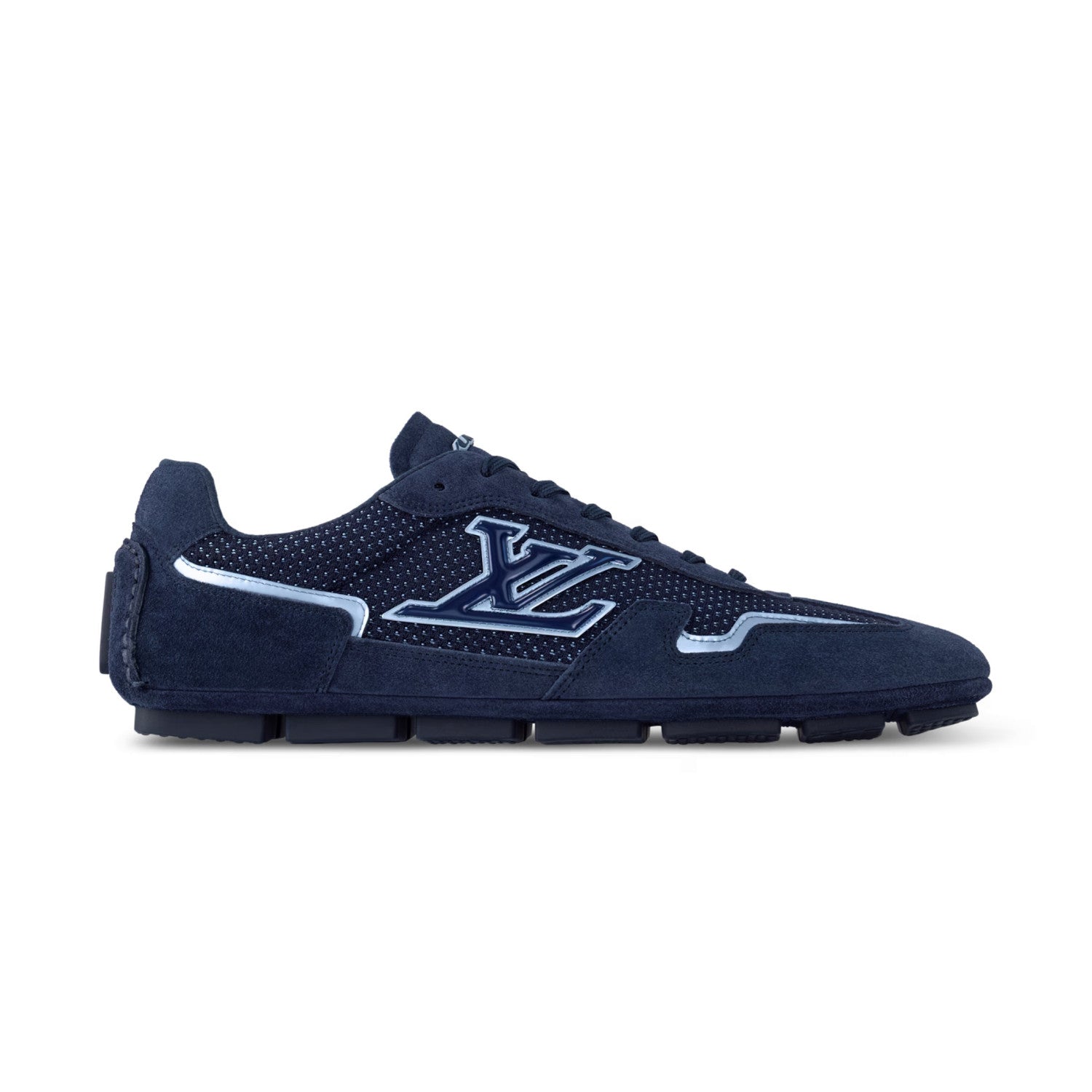 Louis Vuitton LV Rally Men's Solid Color Round Toe Lace-Up Low Top Thin Sole Cowhide Leather Sneakers Shoes #77475