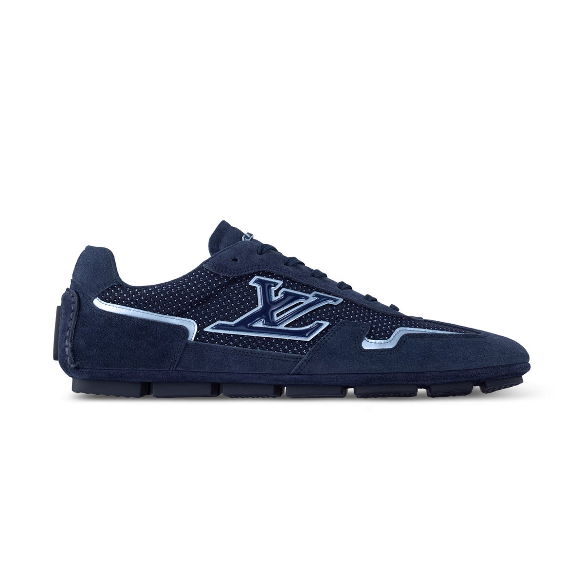 Louis Vuitton LV Rally Men's Solid Color Round Toe Lace-Up Low Top Thin Sole Cowhide Leather Sneakers Shoes #77475