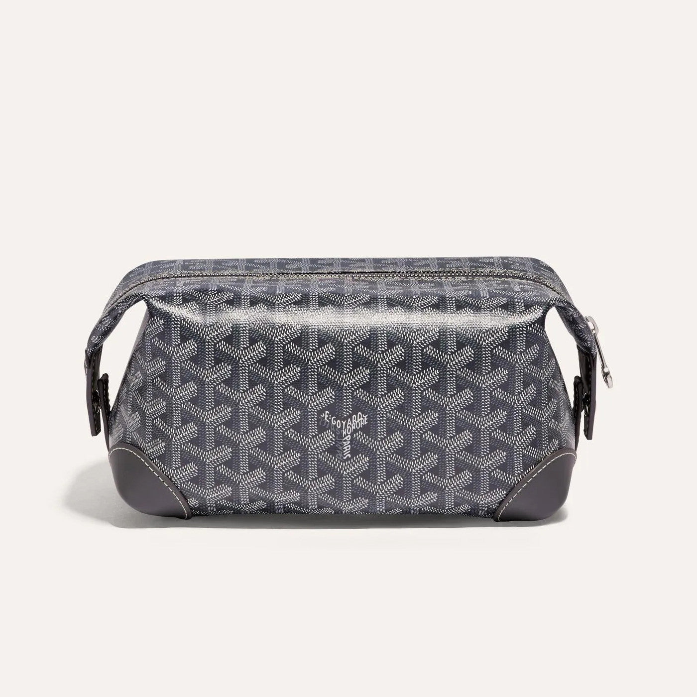 GOYARD Bowling 25 Men's and Women's Y-shaped Old-fashioned Full-print Zipper Leather Handbag Makeup Bag Bags #77132