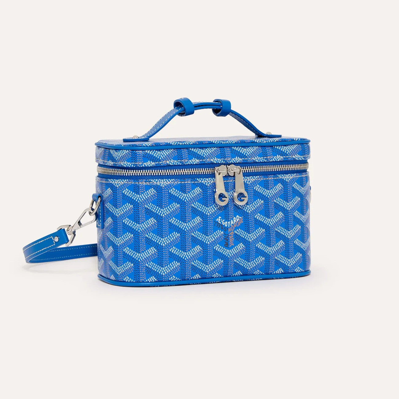 GOYARD MUSE Women's Fashion Classic Double Zip Closure Adjustable Strap Mini Makeup Bag Handbag Crossbody Bag Bags MUSEVAMINTY-09CL09P #79346