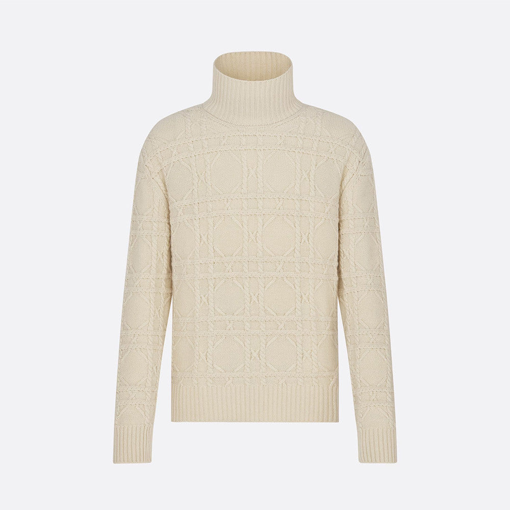 Dior Men's Spring & Autumn Logo Icon Solid Color Plaid Cashmere Fashion Long Sleeve Pullover Knitted Sweater #97968